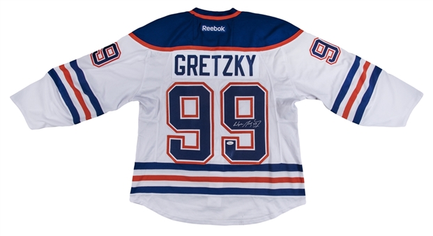 Wayne Gretzky Signed Edmonton Oliers White Jersey (JSA)